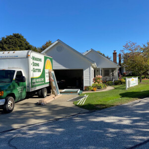 Smart Choice Windows Start of Sliding Patio Door Installation