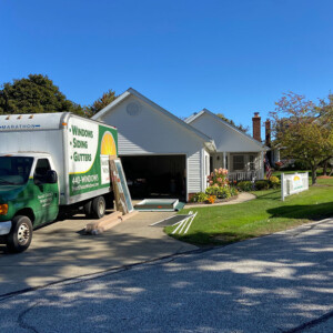 Smart Choice Windows Start of Sliding Patio Door Installation